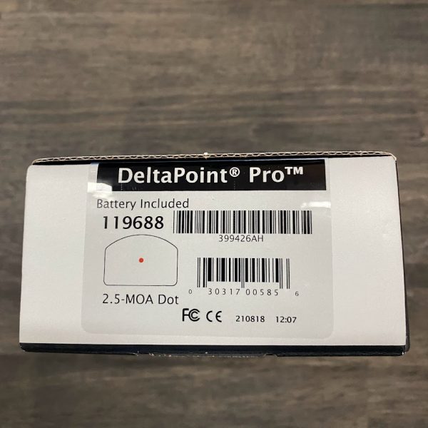 Leupold Deltapoint Pro 2.5 MOA Handgun Red Dot - GUNTICKETS [10 SPOT] - Image 4
