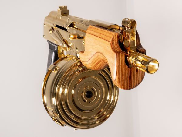 24K Gold Plated Micro Draco AK47 7.62x39mm w/ 75rd Drum Mag - GUNTICKETS [200 SPOT] - Image 2