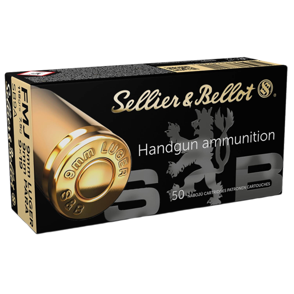 9mm Luger 50-rounds Sellier & Bellot