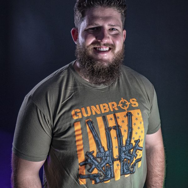 GUNBROS Orange Flag T-Shirt