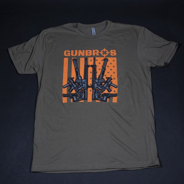 GUNBROS Orange Flag T-Shirt - Image 2