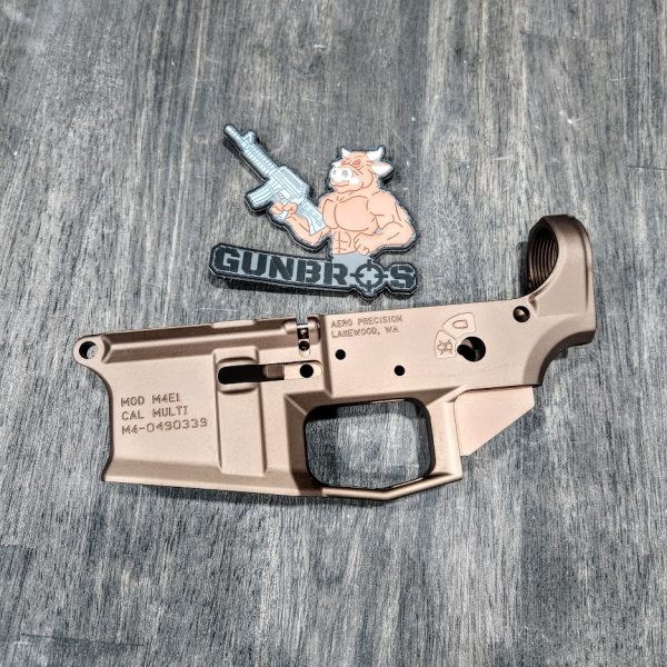Aero Precision M4E1 Kodiak Brown AR15 Stripped Lower - GUNTICKETS [10 SPOT]