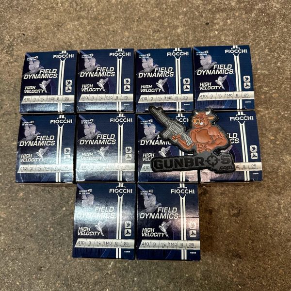 250rds Fiocchi .410 3" #8 - GUNTICKETS [10 SPOT]
