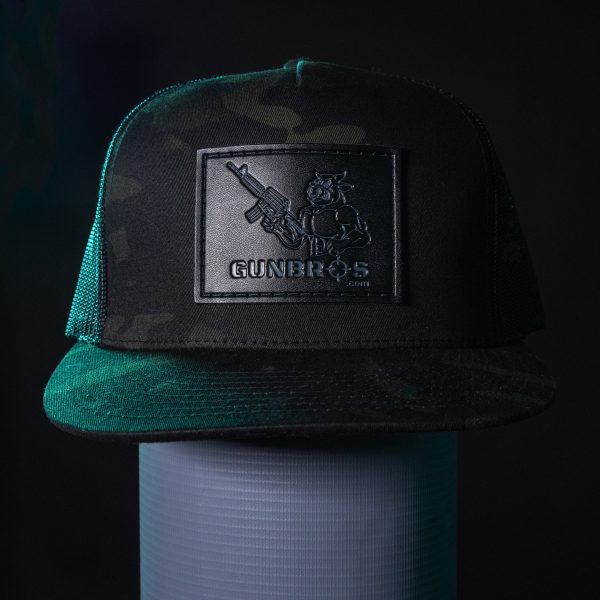 GUNBROS Black MultiCam Patch Trucker Hat - Image 2